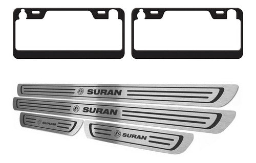 Splash Guards + Black License Plate Kit for Volkswagen Suran 7