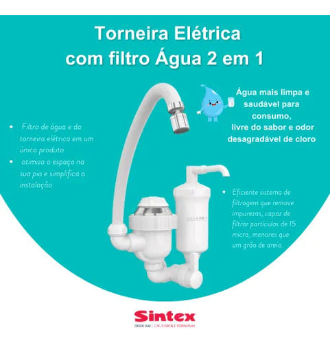 Torneira Eletrica E Filtro Agua 2 Em 1 220v 4400w Balcao Br 4