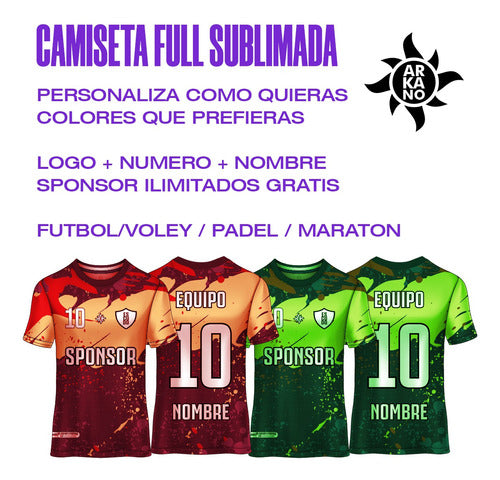 Camiseta De Futbol Para Hombre - Deportiva Personalizada 2