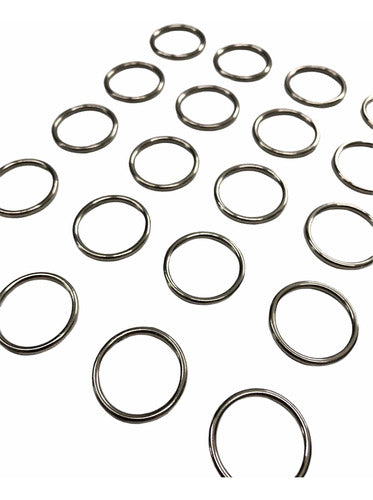 20mm Zamac Rings 100 Units for Lingerie and Crafts 0