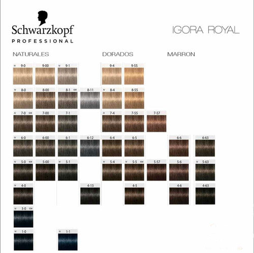 Schwarzkopf Tintura 2+ Oxidante Igora Royal Coloracion 1