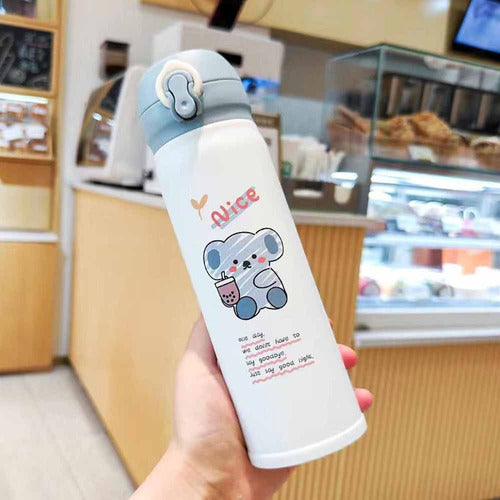 Matzuno Kids 500ml Stainless Steel Insulated Bottle with Lockable Spout 28