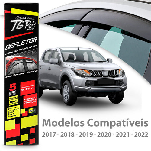 Calha De Chuva Defletor L200 Triton Sport 2019 2020 Tg Poli 1