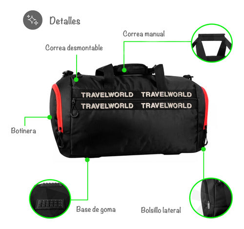 Urban Sports Travel Duffel Bag with Spacious Storage 2