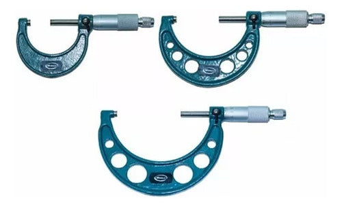 Wembley Combo Micrometer Set 25-50 mm + 50-75 mm + 75-100 mm 0