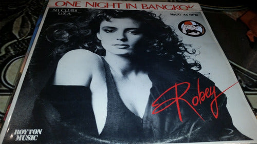 Robey One Night In Bangkok Scandinavia Vinilo Maxi 1985 Raro 0