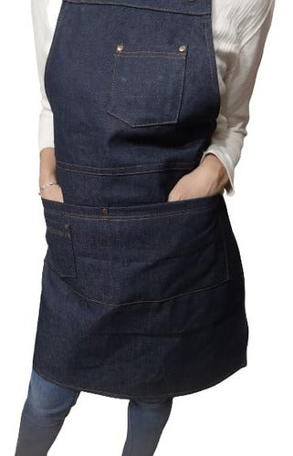 Lapaulita.deco Griller Apron with Jean and Leather Straps 5