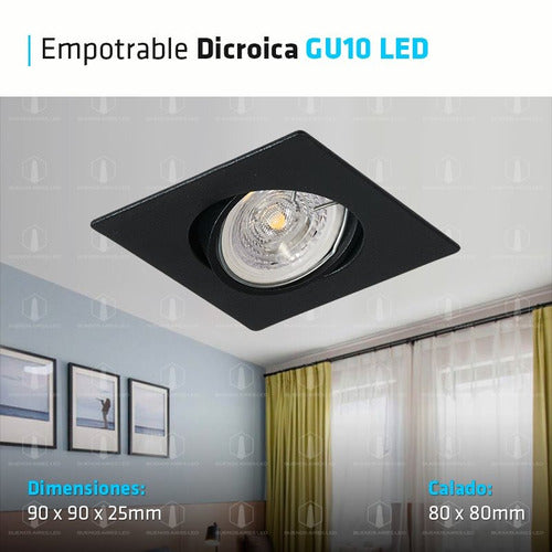 LED Recessed Adjustable Spot E24 Dicroic + Lamp 2