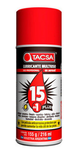 TACSA 15 in 1 Plus Lubricant 216ml Professional Multi-Purpose x 6 0