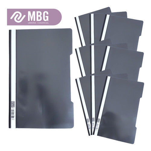 Pack of 50 Luma Plastic Presentation Folders with Opaque Base and Crystal Front, Legal Size 5