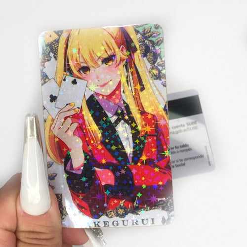 Sticker Holografico Sube Autoadhesivo Anime Kakegurui Y2k 1