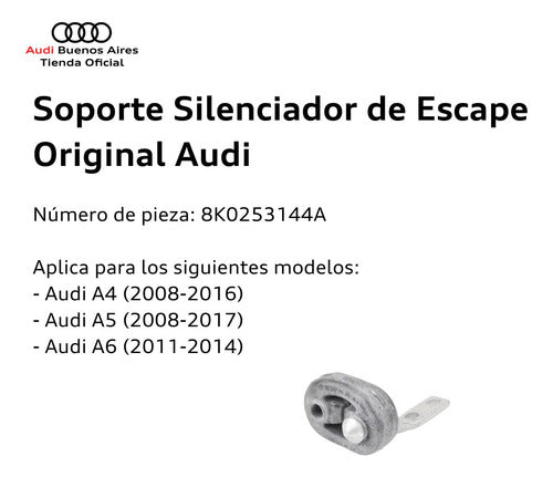 Audi Soporte Silenciador De Escape 2008 Al 2015 1