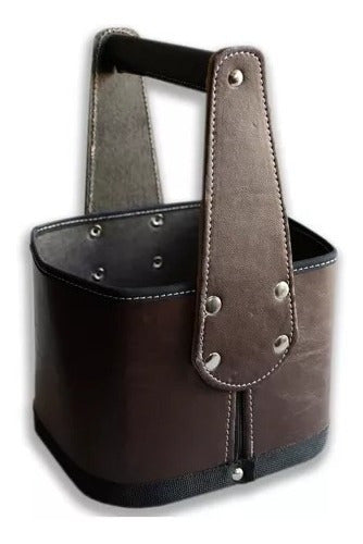 Premium Eco Leather Mate Set Carrier Basket 23