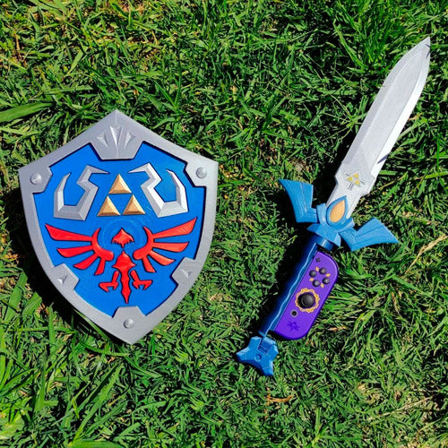 Dekaistore Zelda Nintendo Switch Master Sword and Hylian Shield Joycon Holders 3