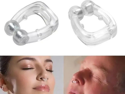 Silicona Anti Apnea Del Sueño Clip Magneticos Antirronquidos 0