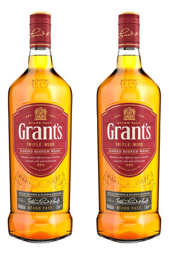 Grants Whisky Triple Wood 750ml X2 Units - Ayres Cuyanos 0