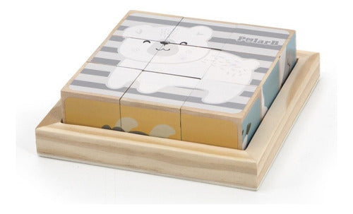 Puzzle En Cubo -  Madera - Juego Didáctico -  Polar B 1