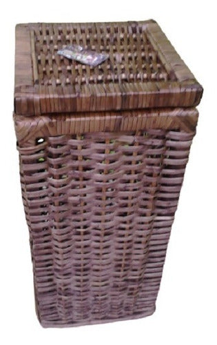 Fabi-estel Laundry Basket With Lid Made Of Wicker - Custom Made! 1