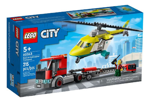 LEGO City Rescue Helicopter Transport - Mosca 0