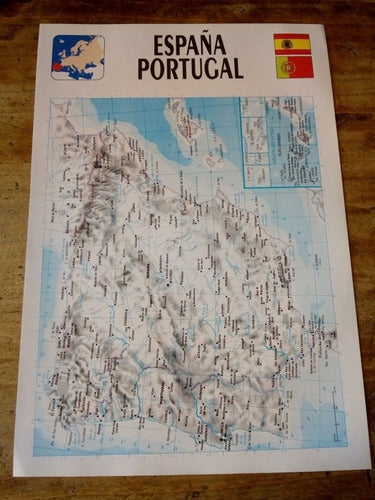 Mapa España Portugal 0