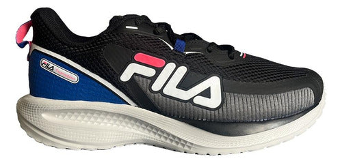 Fila Women's Transition Black with Gray and Blue Sneakers 0