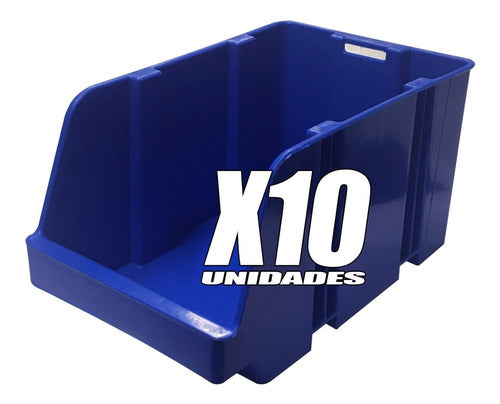 HARDEST 10 Stackable Plastic Organizer Bins 1plh 10x8.6x16 0