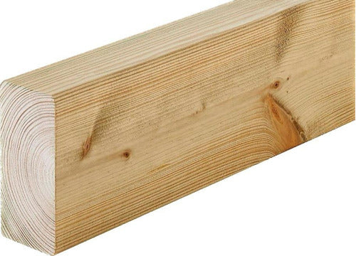 Brushed Wood Beam 2x6 x 3.36 Meters Elliotis Pine 0