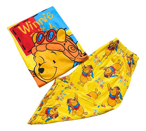 Bazar Don Acuña Pijama Remera + Short 3/4 Winnie Pooh 0