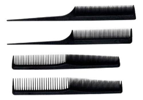 E-Shop Peluquería Professional Carbon Fine Tooth Comb Kit 1