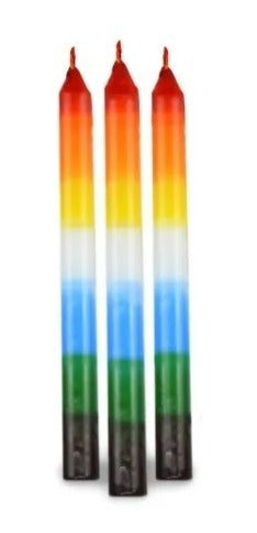 Iluminarte Long Candle 7 Colors Pack of 10 - Santería San Juan 0