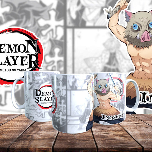 Taza Personalizada Diseño Demon Slayer Inosuke  T395 0