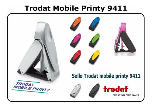 Trodat Pocket Sello Mobile Printy 9411 with 5 Lines of Text 6