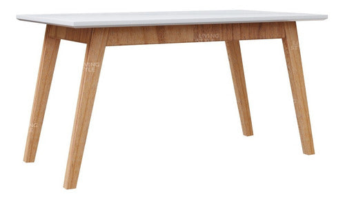 Scandinavian Nordic Extendable Dining Table 120 to 160 cm 0