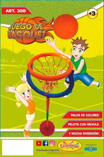 Adjustable Height Basketball Game Set with Ball by Juegosol 2
