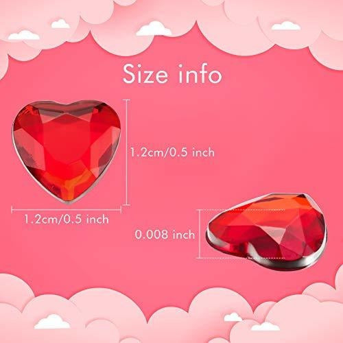 Chengu Gemas Corazon Para Decoracion 12,7mm Rojo Rosa X800u 1