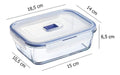 Luminarc Pure Box X3 Rectangular Storage Containers Set 4