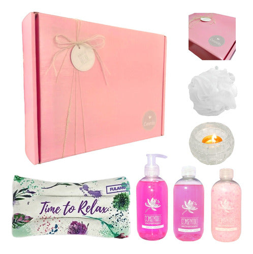Zen Spa Roses Aroma Relaxation Gift Box Set for Women - Kit Caja Regalo Box Mujer Zen Spa Rosas Set Aroma N16 Relax