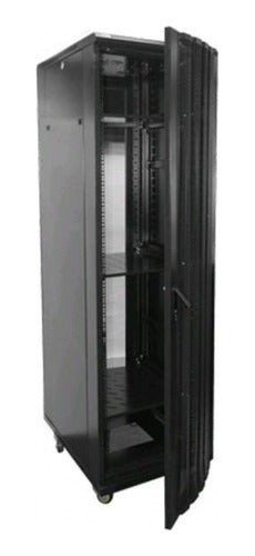 Rack -vf- 42u De Piso 600x800 Negro Puerta Hiperventilada 0