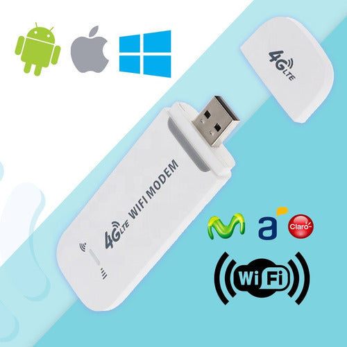 Quiero Señal Modem Usb 4G 3G Wifi Chip Ancel - Claro - Movistar 1