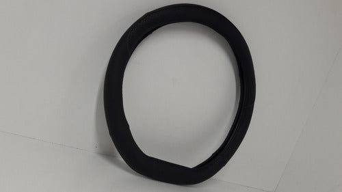 Black 38 cm Flat Base Steering Wheel Cover Cod Cv-043 2