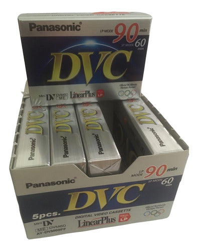 Panasonic MiniDV Cassette DVM60 - New (5 Units) 0