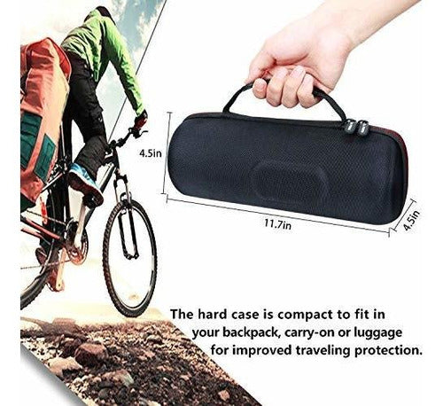 LTGEM Hard Carrying Case for JBL Charge 4/Charge 5 Portable Waterproof Wireless Bluetooth Speaker. Fits USB Cable and Charger 1