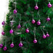 Tkygu Christmas Ball Ornaments Purple 144pcs 1.18 Inches for Tree Decoration 4