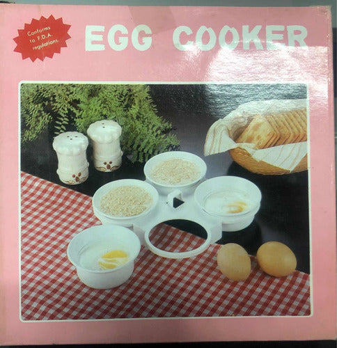 J&B Microwave Egg Cooker for 4 Eggs with Stand 2