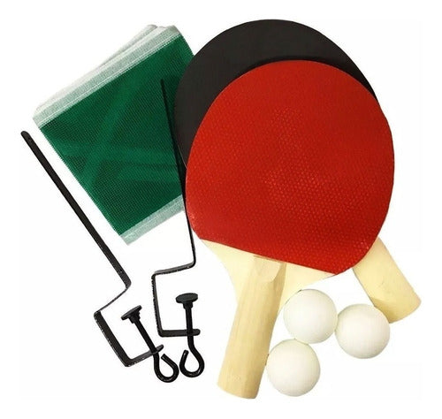 Set Juego Paletas De Ping Pong Pelotas Y Red Shp Tunishop 1