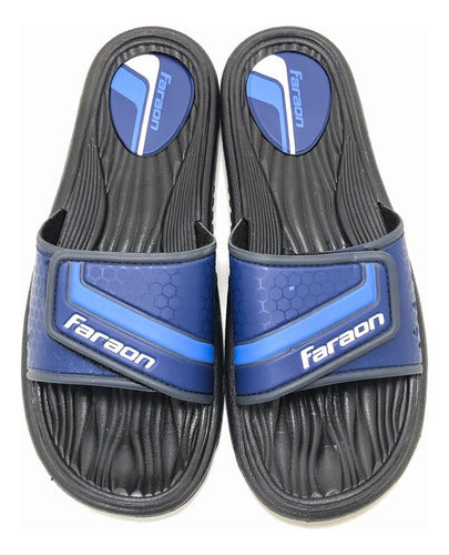 Faraon Chinela Ojota Hombre Velcro Liviana Verano Playa F 111 0