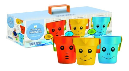 Juego Tipo Encastre Duravit 3 Baldecitos P/ Bañera Agua 668 0