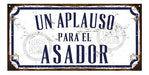 Club del Poster Cartel de Chapa Parrilla Quincho Asado Bienvenidos 0