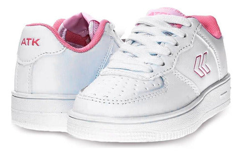 Atomik Sneakers - Cambridge Lace White Pink 2