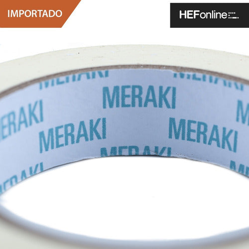 Meraki Pack X36 Cinta Papel Enmascarar Importada Pintor 24mm X40mts 4